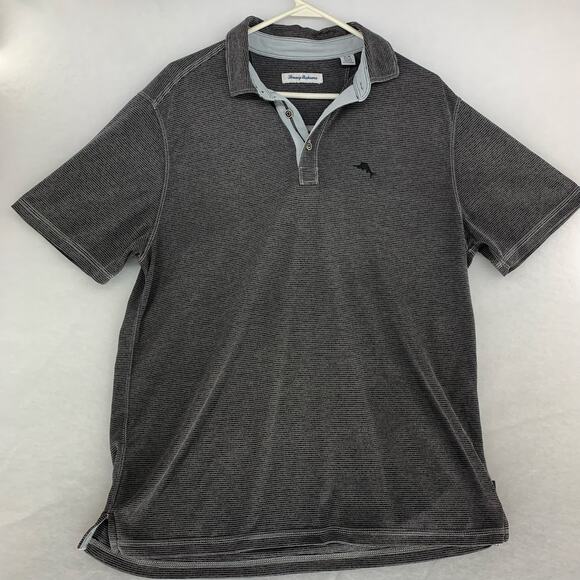 Tommy Bahama Short Sleeve Gray Polo Size M - Picture 1 of 16